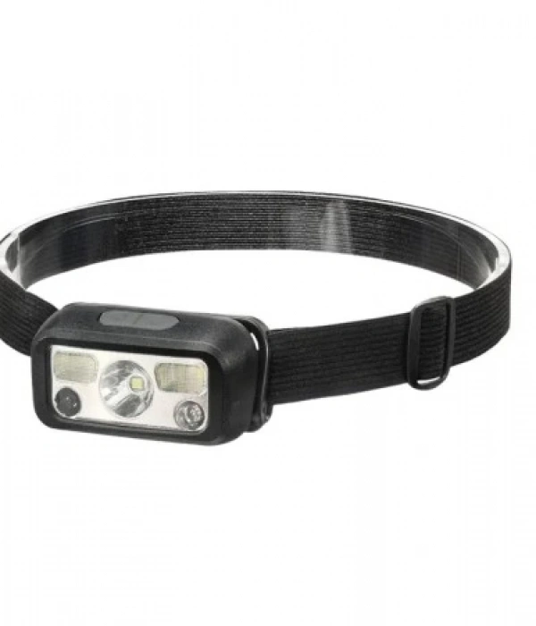 Hs-43 Sensörlü Şarjlı Type-c Çok Amaçlı Kırmızı Işıklı Kafa Lambası