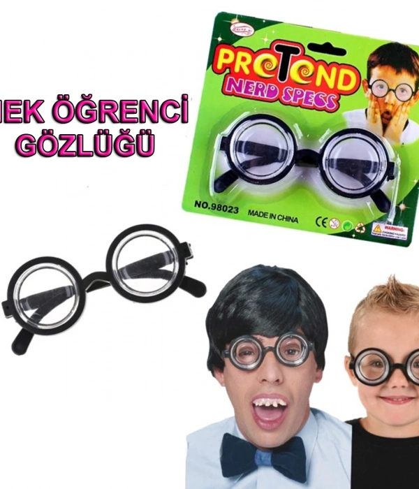 İnek Öğrenci Gözlüğü Şaka Gözlüğü
