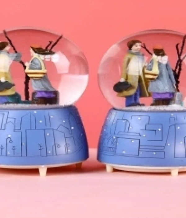 Işıklı Müzikli Kar Küresi Orta Boy Mh-97