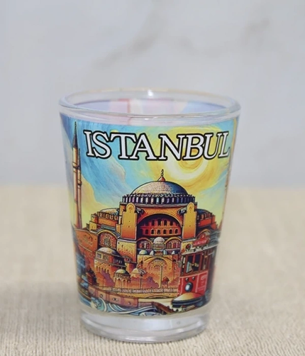 İstanbul Temalı Cam Shot Bardak Alk4356