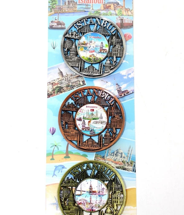 İstanbul Temalı Metal Magnet 3lü Set Alk2890