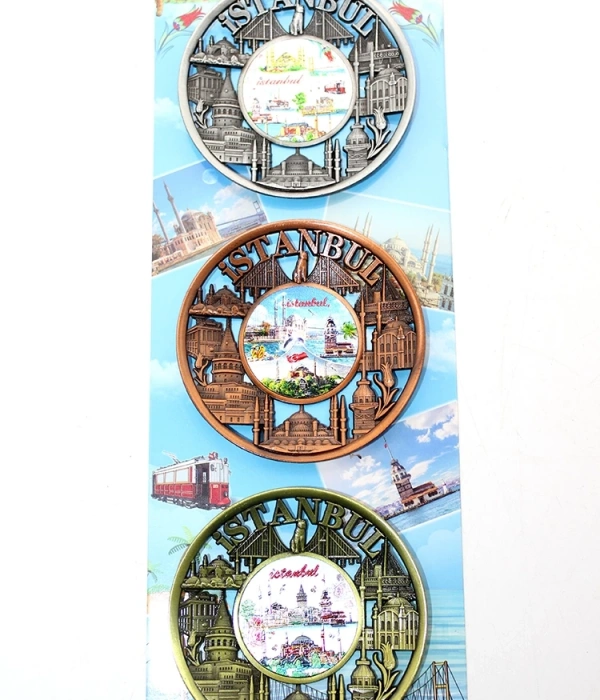 İstanbul Temalı Metal Magnet 3lü Set Alk2891