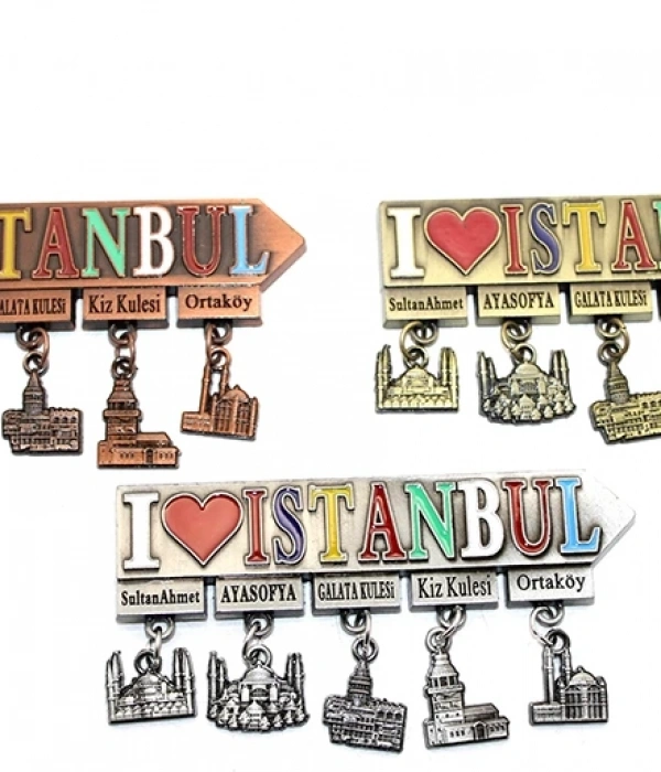 İstanbul Temalı Metal Magnet Alk3343