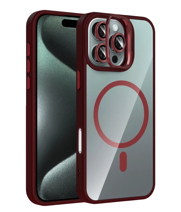 Joko Apple iPhone 16 Pro Max Remim Lensli Magsafe Standlı Kapak
