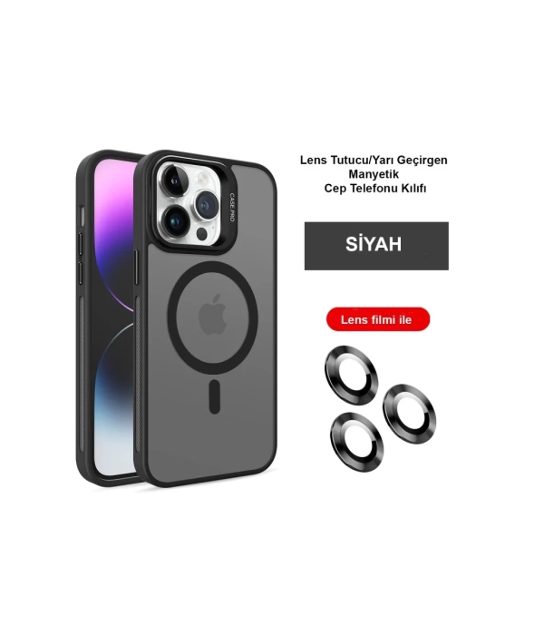 Joko iPhone 14 Pro Kılıf Flet Lens Magsafe Kapak