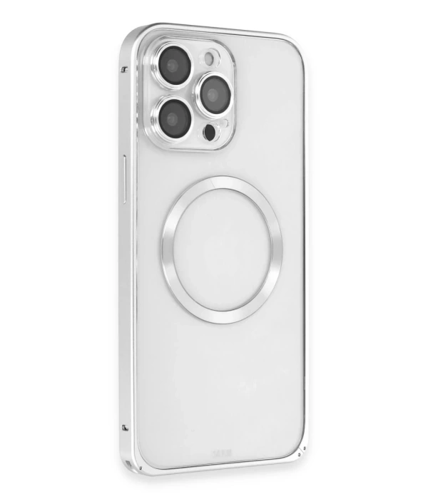 Joko iPhone 15 Pro Kılıf Metal Bumper Magneticsafe Kapak