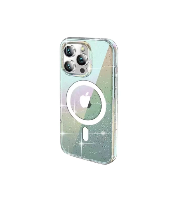 Joko iPhone 15 Pro Max Rasasi Simli Magsafe Kapak - Şeffaf