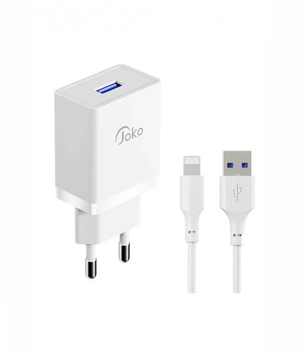 JK77 12W + PX17 1M 2.4A Usb to Lightning Kablolu PD Şarj Cihazı