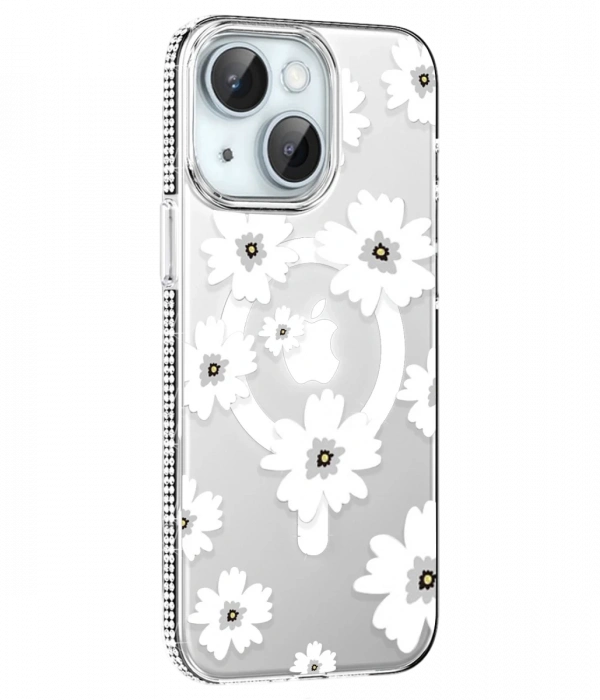 Joy Tekno Apple iPhone 15 Floral Magsafe Kapak