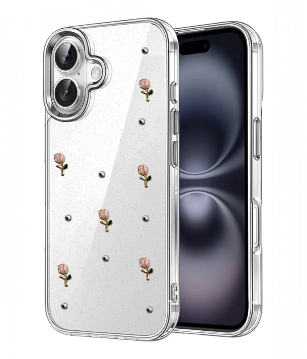 Apple iPhone 16 Fiyonk Desenli Kapak