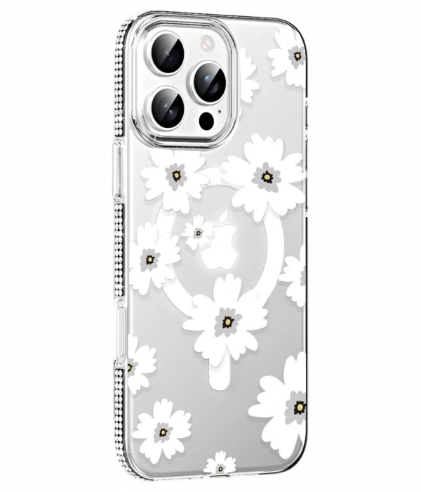 Joy Tekno Apple iPhone 16 Pro Max Floral Magsafe Kapak