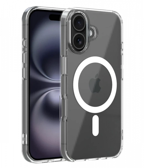 Joy Tekno Apple iPhone 17 Combo Sert Şeffaf Magsafe Kapak - Şeffaf
