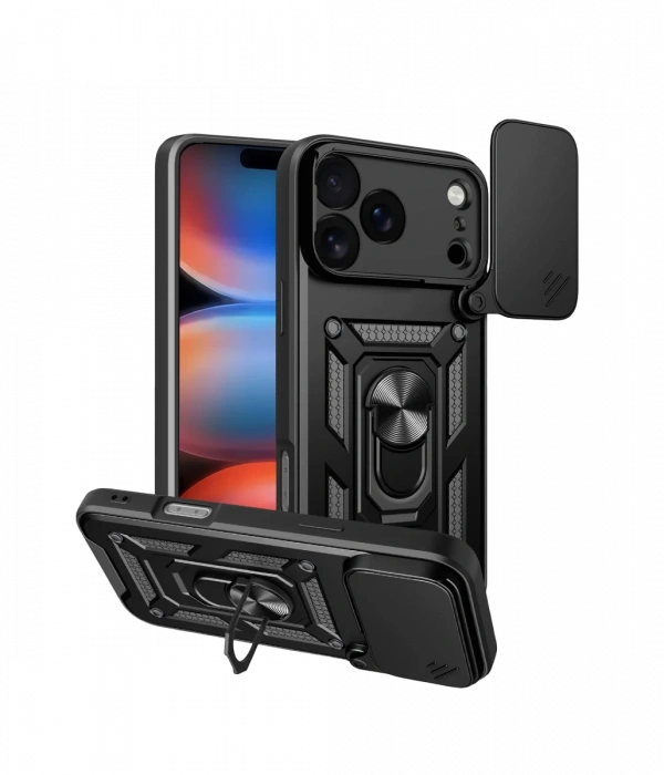 Joy Tekno Apple iPhone 17 Pro Pars Lens Yüzüklü Silikon