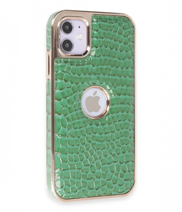 iPhone 11 Kılıf Snake Kapak - Koyu Yeşil