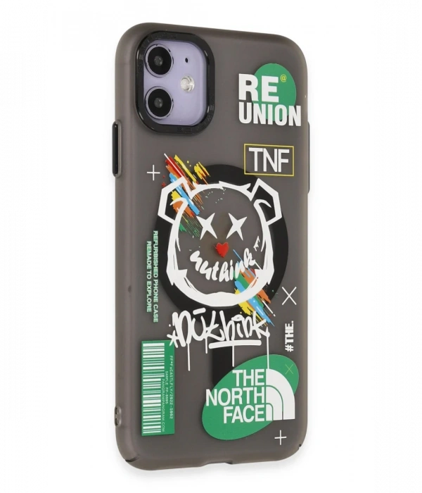 Joy Tekno iPhone 12 Kılıf Apollo Magneticsafe Desenli Kapak - Apollo Siyah - 2