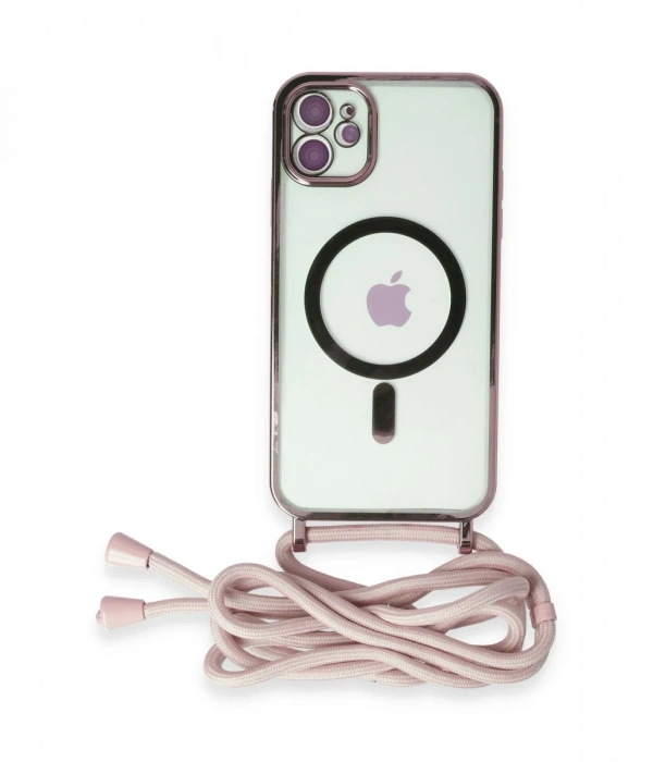 Joy Tekno iPhone 12 Kılıf Divo Lazer Askılı Magsafe Kapak