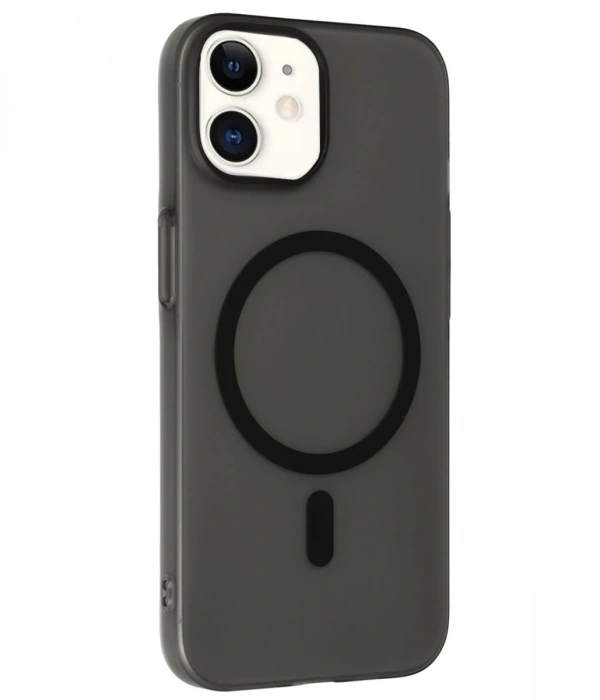 Joy Tekno iPhone 12 Tuna PC Slim Magsafe Kapak - Siyah