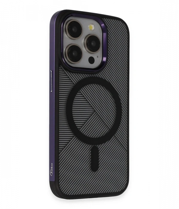 Joy Tekno iPhone 13 Pro Max Vito Magsafe Kapak - Derin Mor