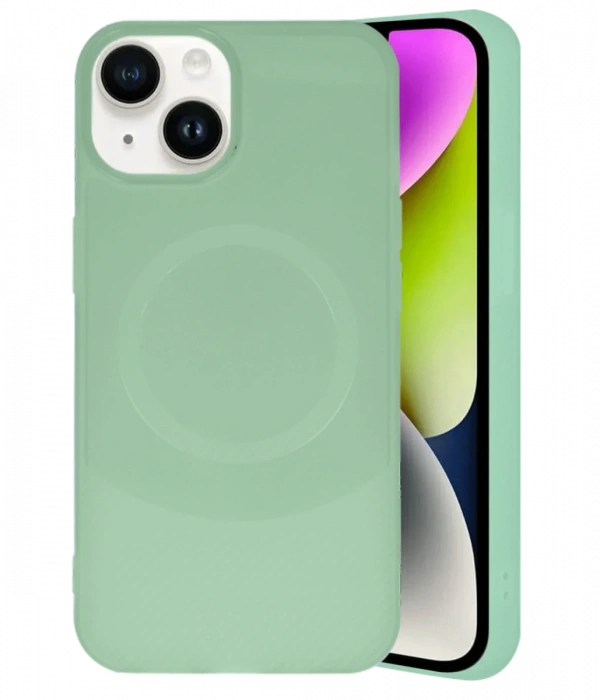 Joy Tekno iPhone 14 Kılıf Maya Karbon Kapak - Su Yeşili