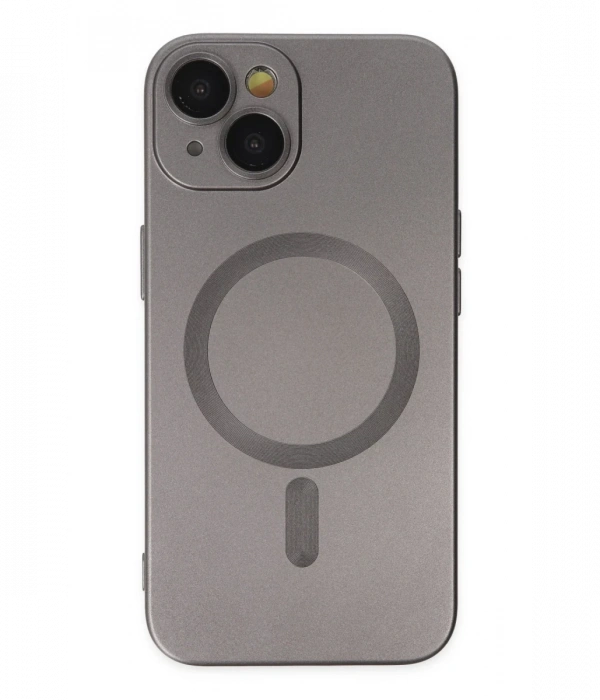 Joy Tekno iPhone 14 Kılıf Moshi Lens Magneticsafe Silikon - Füme