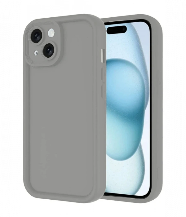 iPhone 14 Kılıf Viera Silikon - Gri