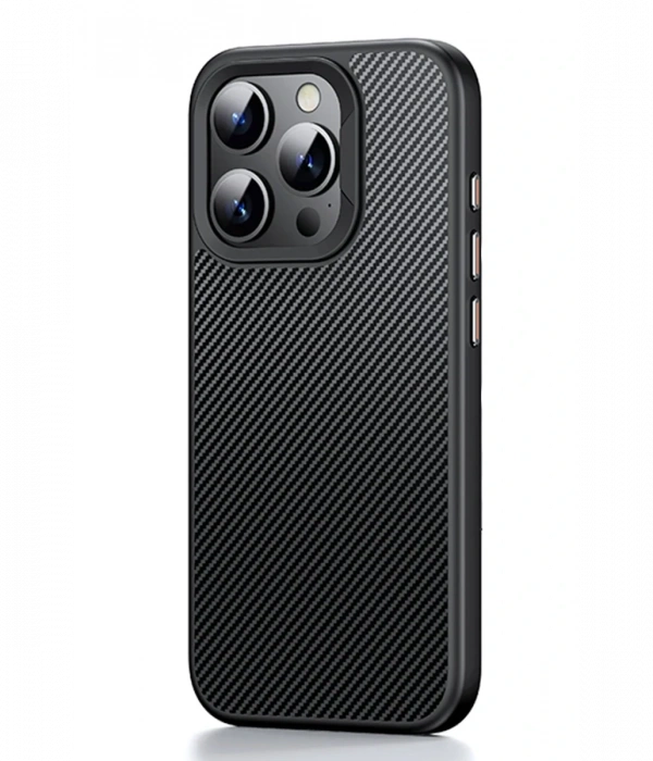 Joy Tekno iPhone 14 Pro Dart Karbon Magsafe Kapak - Siyah