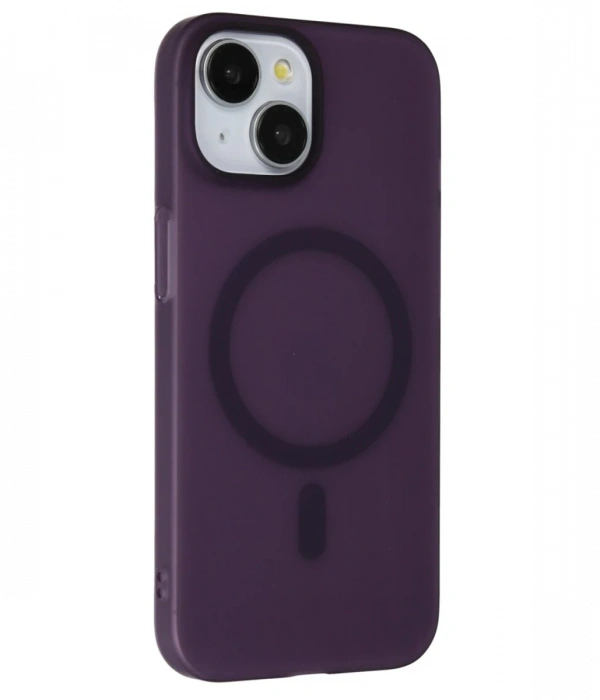 Joy Tekno iPhone 15 Tuna PC Slim Magsafe Kapak - Derin Mor