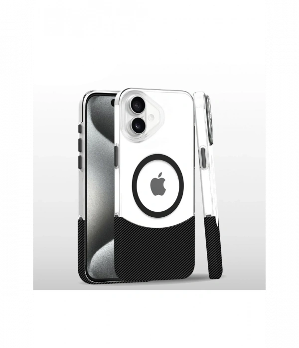 Joy Tekno iPhone 16 Plus Carbon Puzzle Magsafe Kapak
