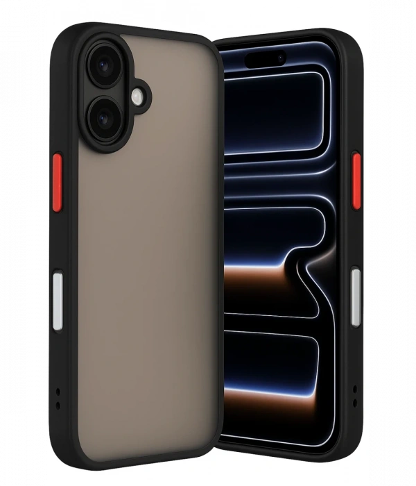 Joy Tekno iPhone 17 Kılıf Montreal Silikon Kapak - Siyah