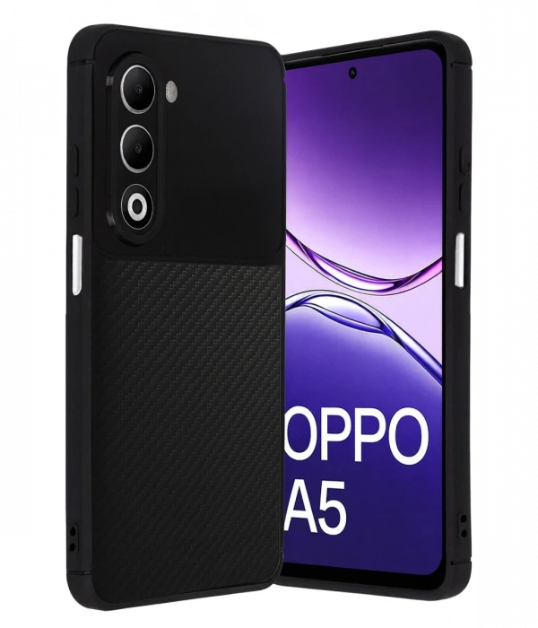 Joy Tekno Oppo A5 4G Auto Focus Karbon Kapak - Siyah