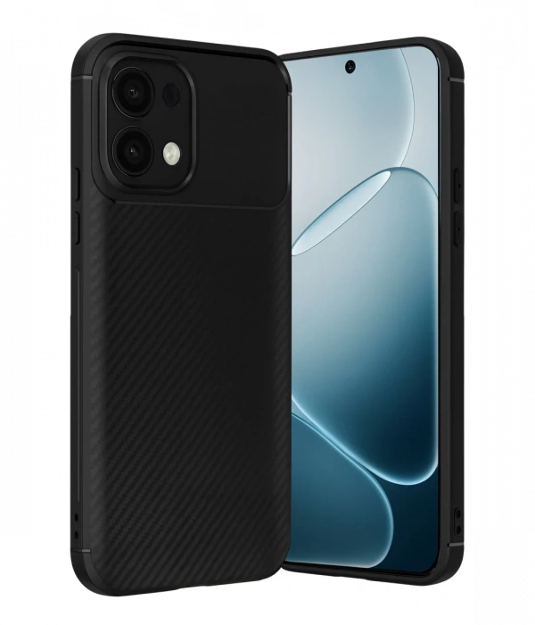 Joy Tekno Oppo A6 Pro 4G Auto Focus Karbon Kapak - Siyah