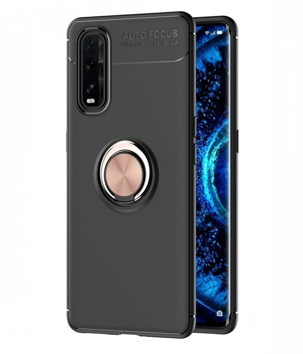 Joy Tekno Oppo Find X2 Kılıf Range Yüzüklü Silikon