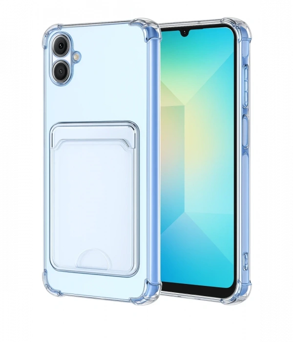 Joy Tekno Samsung Galaxy A07 4G Kart Şeffaf Silikon - Şeffaf