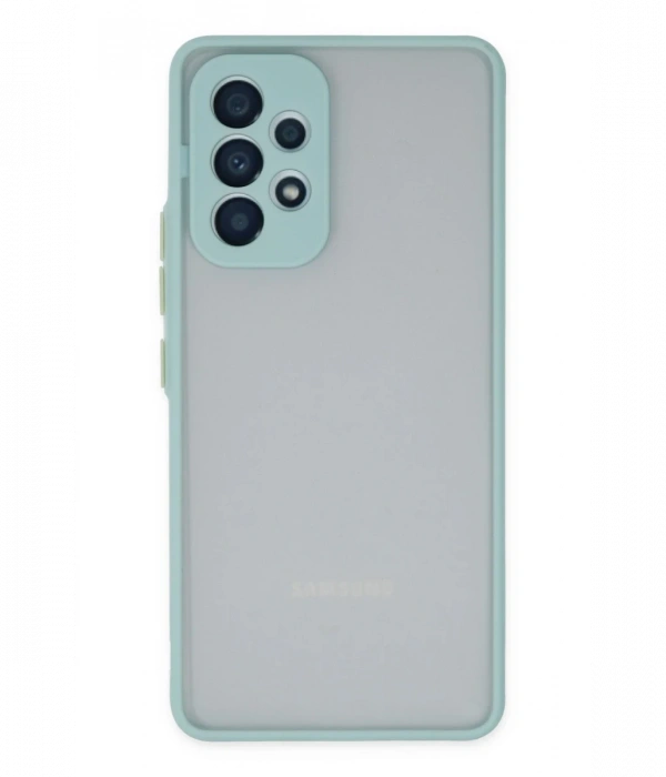 Joy Tekno Samsung Galaxy A13 4G Kılıf Montreal Silikon Kapak - Turkuaz