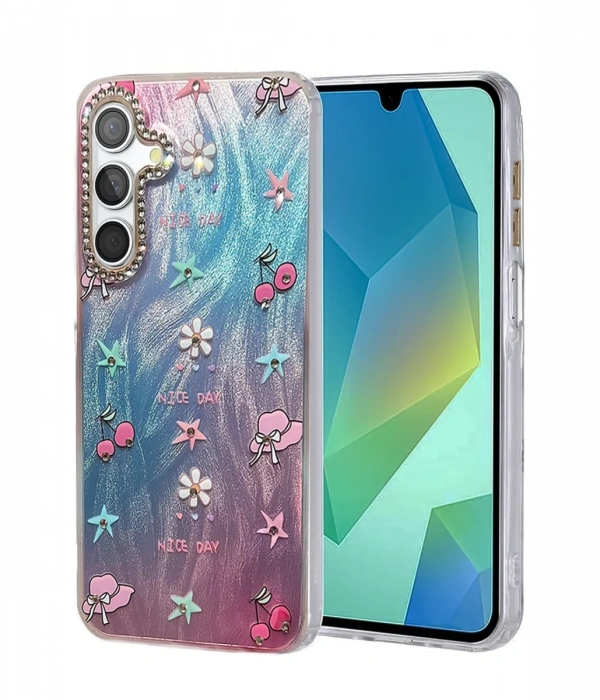 Samsung Galaxy A16 5G Kılıf Blade Aynalı Desenli Kapak