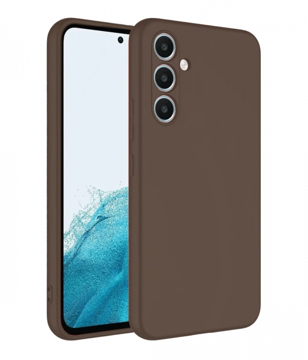 Samsung Galaxy A16 5G Kılıf First Silikon - Kahverengi