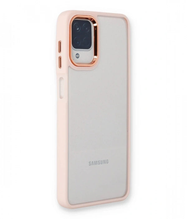 Samsung Galaxy A22 Kılıf Dora Kapak - Pudra