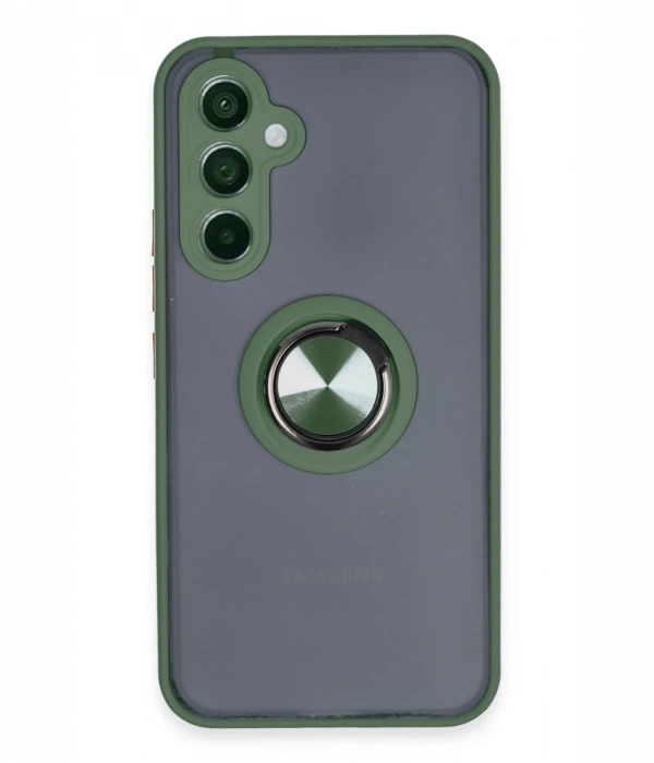 Joy Tekno Samsung Galaxy A34 5G Kılıf Montreal Yüzüklü Silikon Kapak