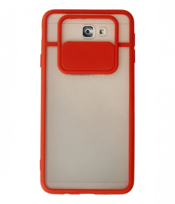 Joy Tekno Samsung Galaxy J7 Prime Kılıf Palm Buzlu Kamera Sürgülü Silikon