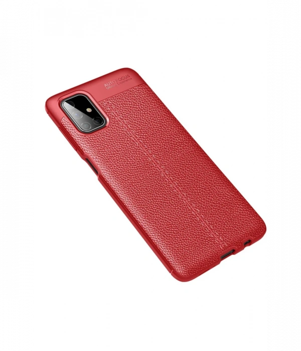 Samsung Galaxy M51 Kılıf Auto Focus Kapak - Kırmızı