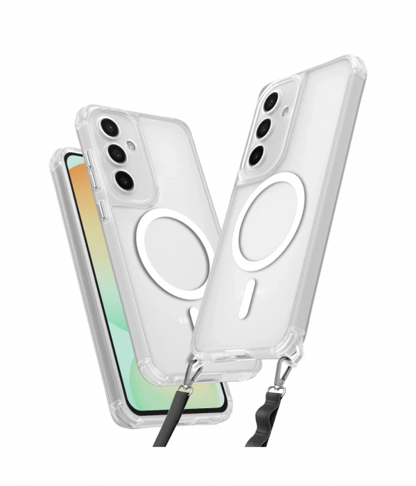 Samsung Galaxy S25 Kılıf Enka Magsafe Silikon Kılıf - Şeffaf