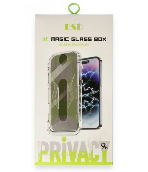 Joy Tekno Samsung S25 Ultra Joy Tekno Magic 5D Hayalet Cam - Siyah