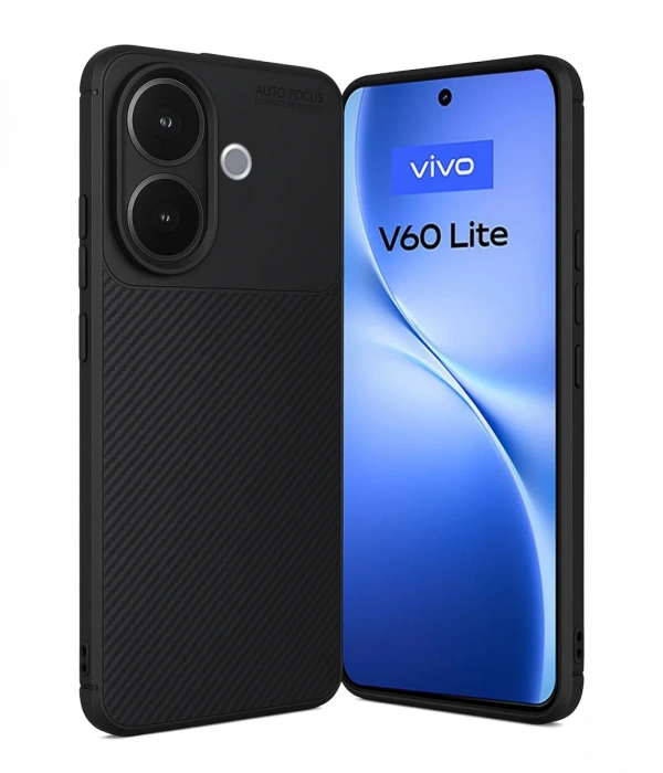 Vivo V60 Lite Auto Focus Karbon Kapak