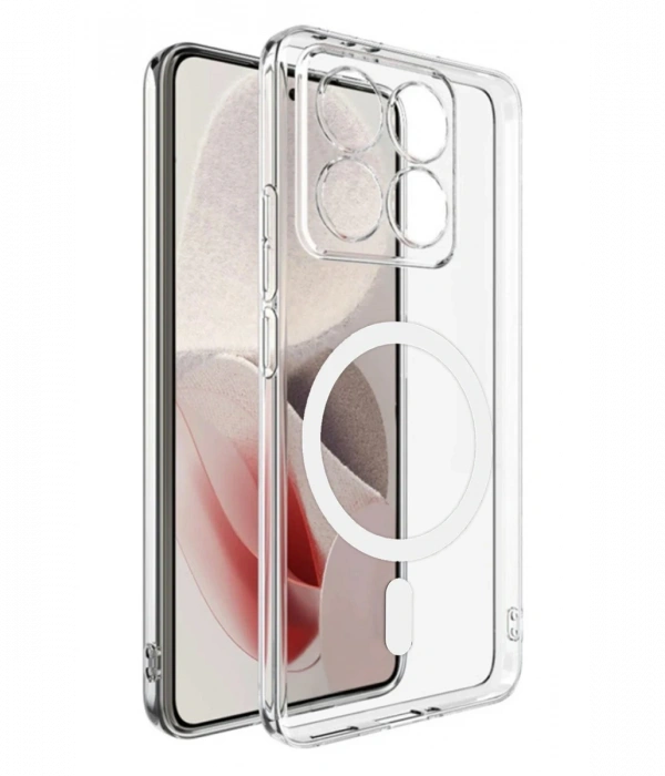 Joy Tekno Xiaomi Mi 14T Pro Combo Sert Şeffaf Magsafe Kapak - Şeffaf