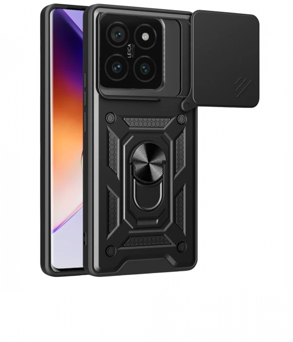Xiaomi Mi 14T Pro Kılıf Pars Lens Yüzüklü Silikon