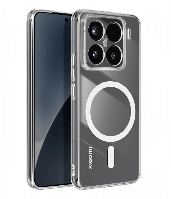 Joy Tekno Xiaomi Mi 15 Combo Sert Şeffaf Magsafe Kapak - Şeffaf