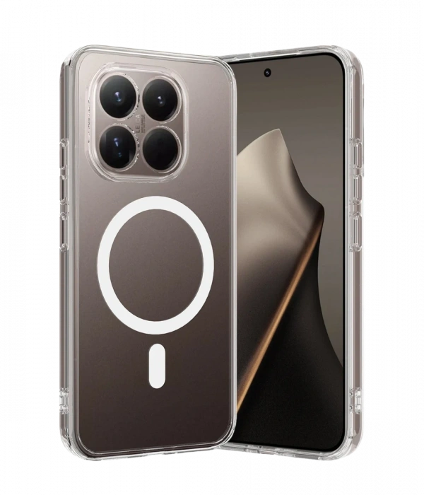 Joy Tekno Xiaomi Mi 15T Combo Sert Şeffaf Magsafe Kapak - Şeffaf