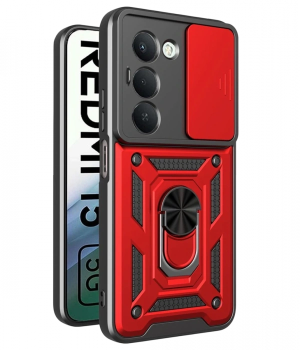 Joy Tekno Xiaomi Redmi 15 4G Pars Lens Yüzüklü Silikon