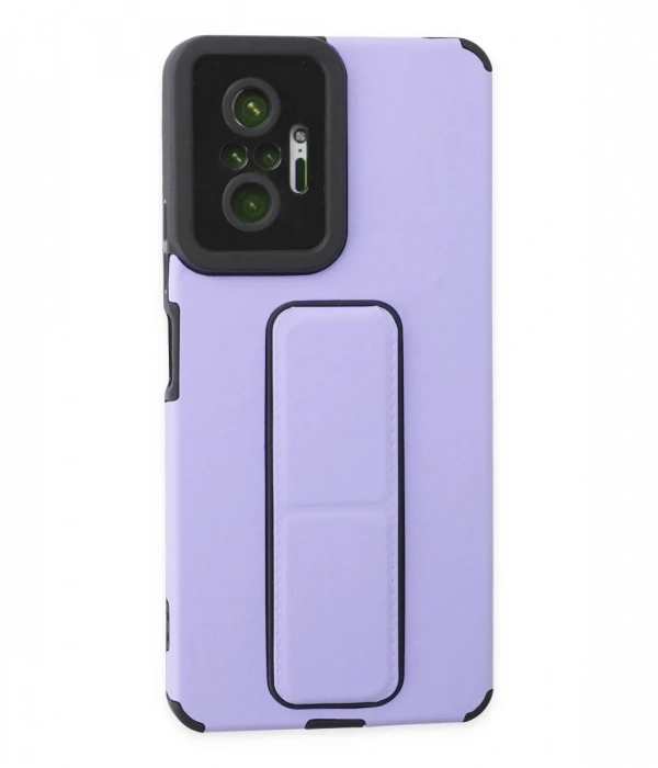 Joy Tekno Xiaomi Redmi Note 10 Pro Kılıf Mega Standlı Silikon