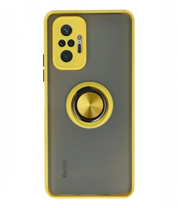 Joy Tekno Xiaomi Redmi Note 10 Pro Kılıf Montreal Yüzüklü Silikon Kapak